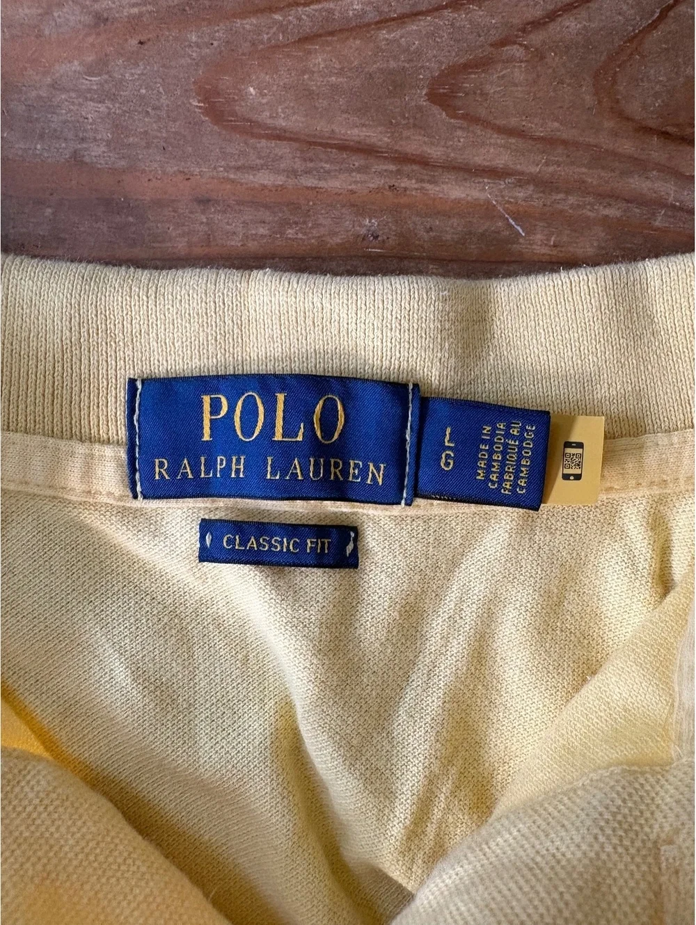 Polo Ralph Lauren Men’s Classic Fit Yellow Polo Shirt Size Large
